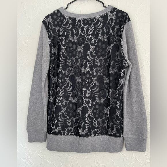 MODERN BETTY BOOP WOMENS SWEATSHIRT GRAY BLACK LACE SIZE XXL UNIVERSAL STUDIOS - Picture 2 of 6